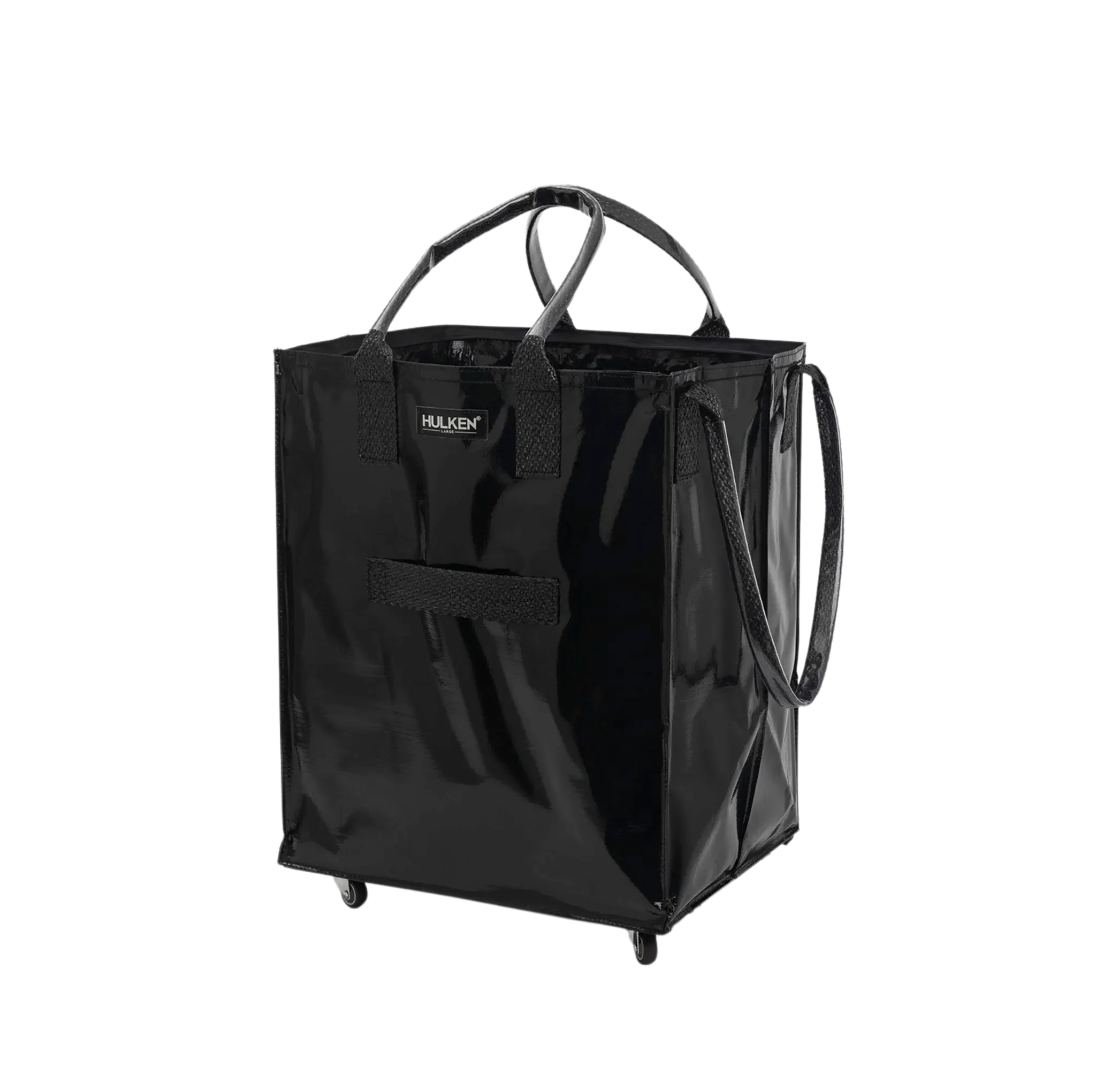 Durable Black Tote Bag | Rolling Bag on Wheels – Hulken® Durable Black Tote Bag | Rolling Bag on Wheels – Hulken®