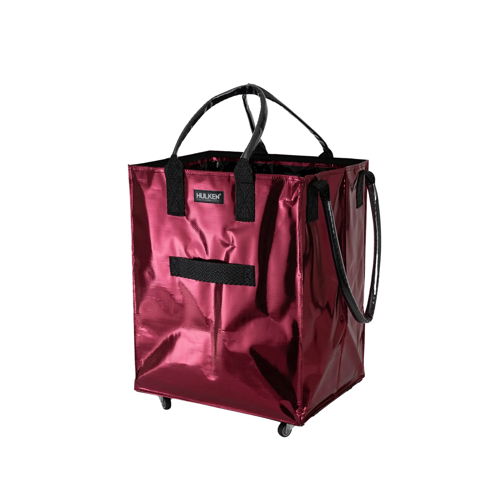 Cosmic Red Tote Bag | Foldable Bag on Wheels – Hulken® Cosmic Red Tote Bag | Foldable Bag on Wheels – Hulken®