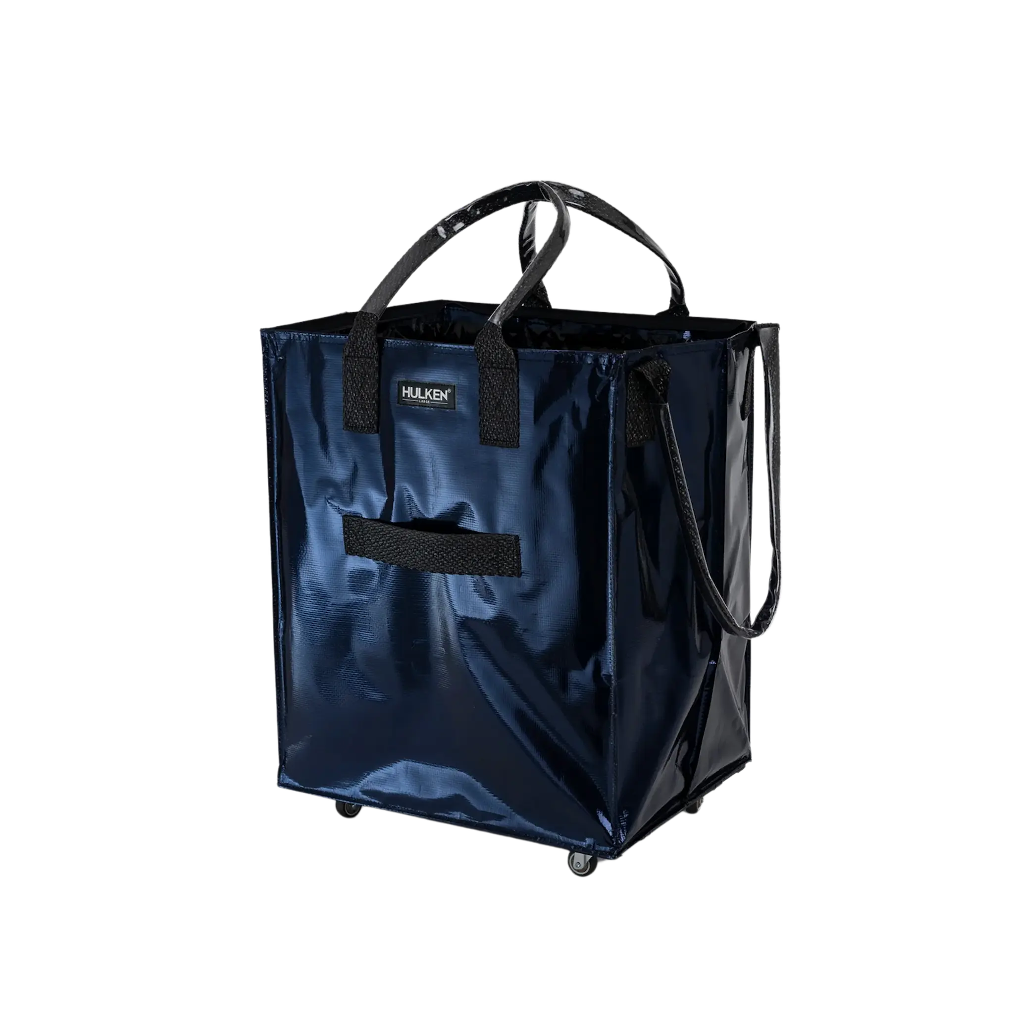 Midnight Blue Tote Bag | Foldable Bag on Wheels – Hulken®