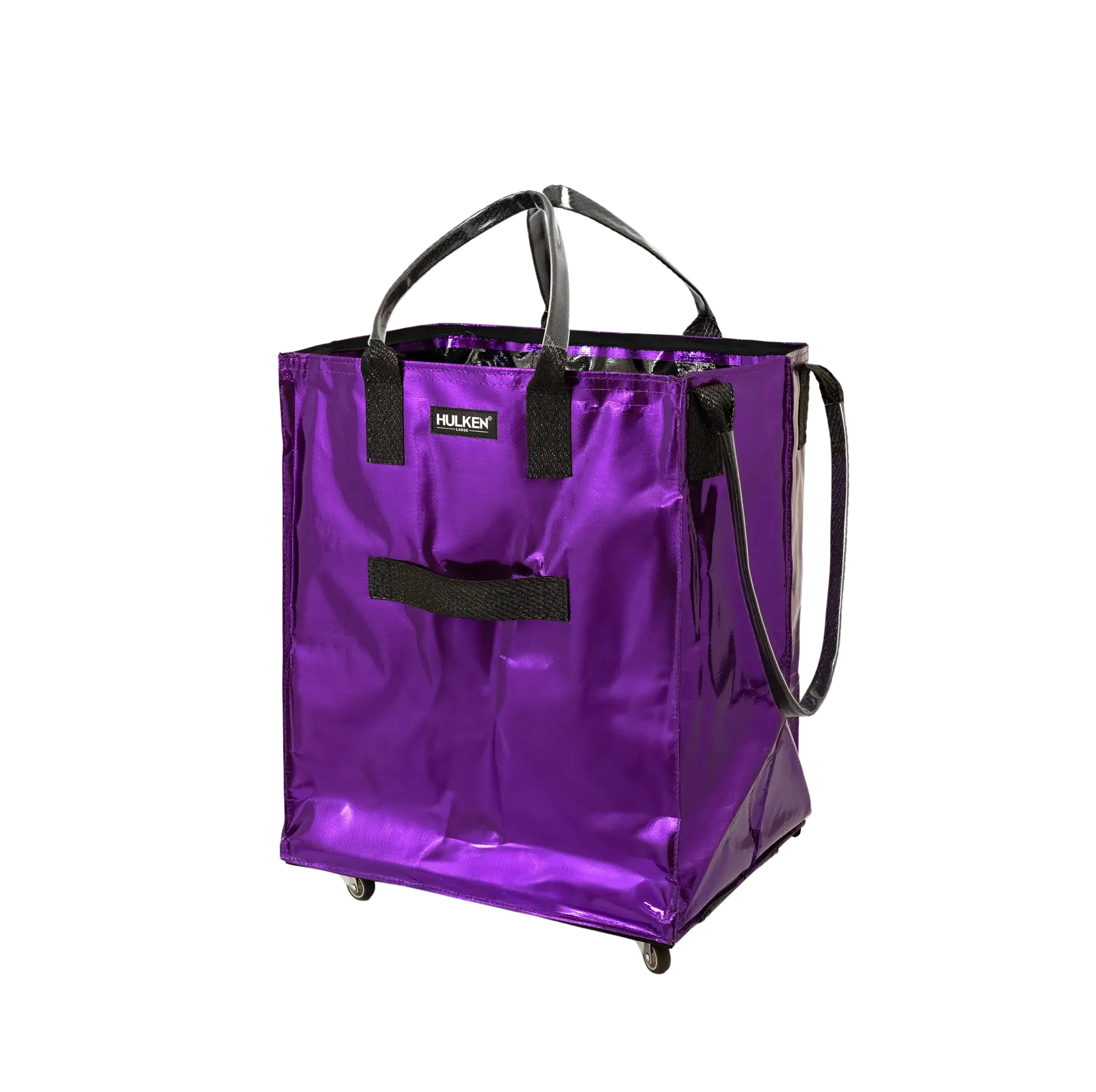 Purple Tote Bag | Foldable Bag on Wheels – Hulken®