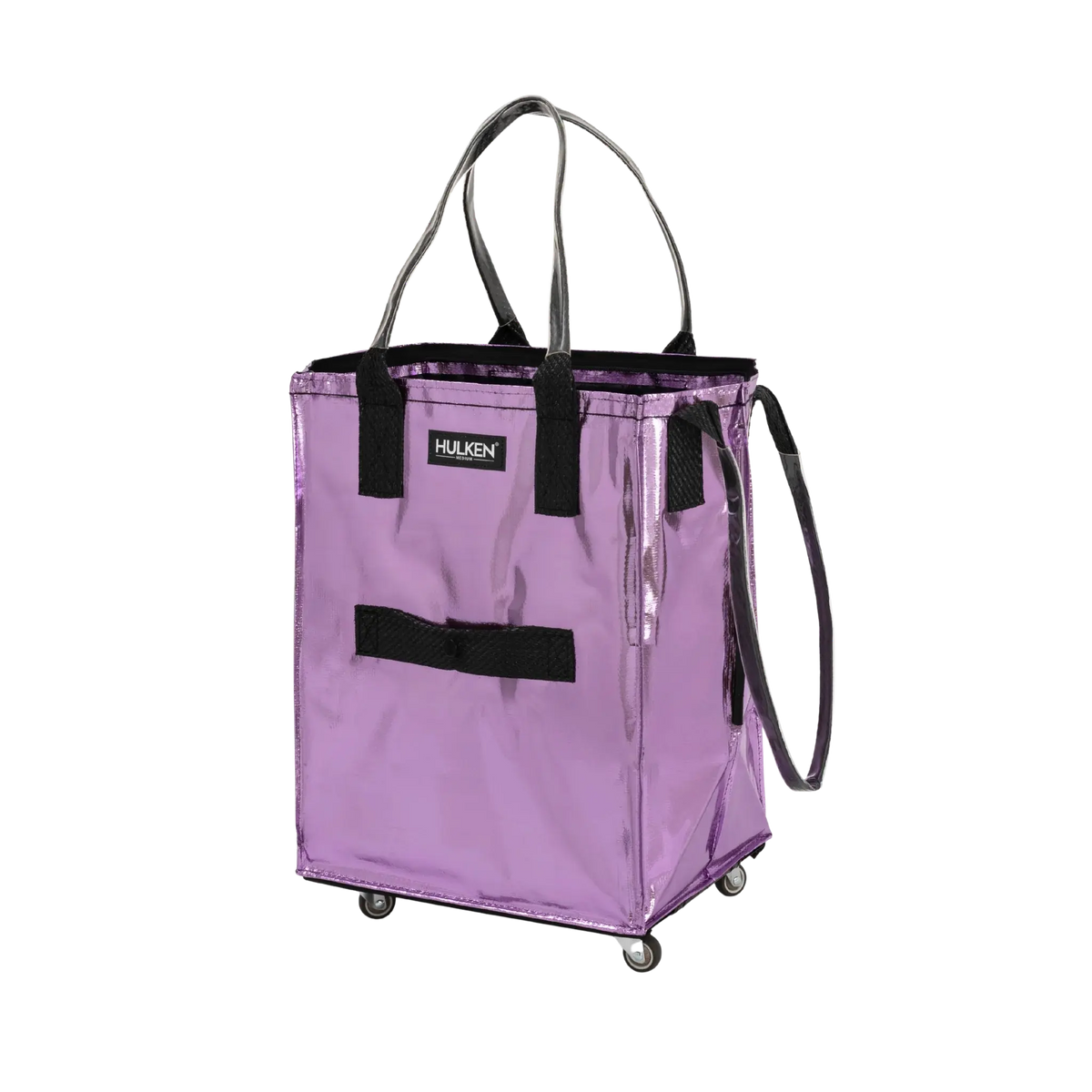 Lilac Tote Bag | Rolling Foldable Bag for Travel - Hulken® Lilac Tote Bag | Rolling Foldable Bag for Travel - Hulken®