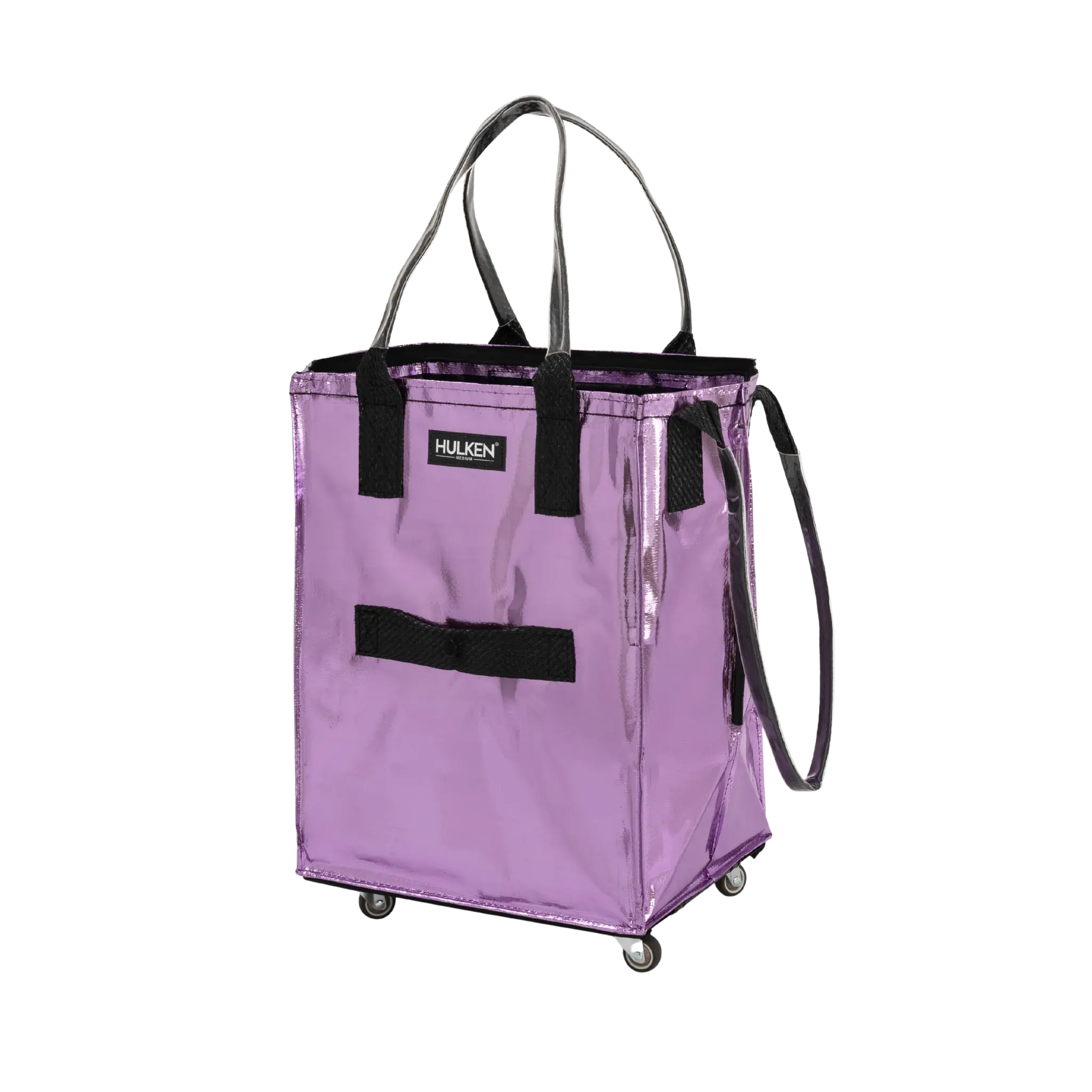 Lilac Tote Bag | Rolling Foldable Bag for Travel - Hulken®