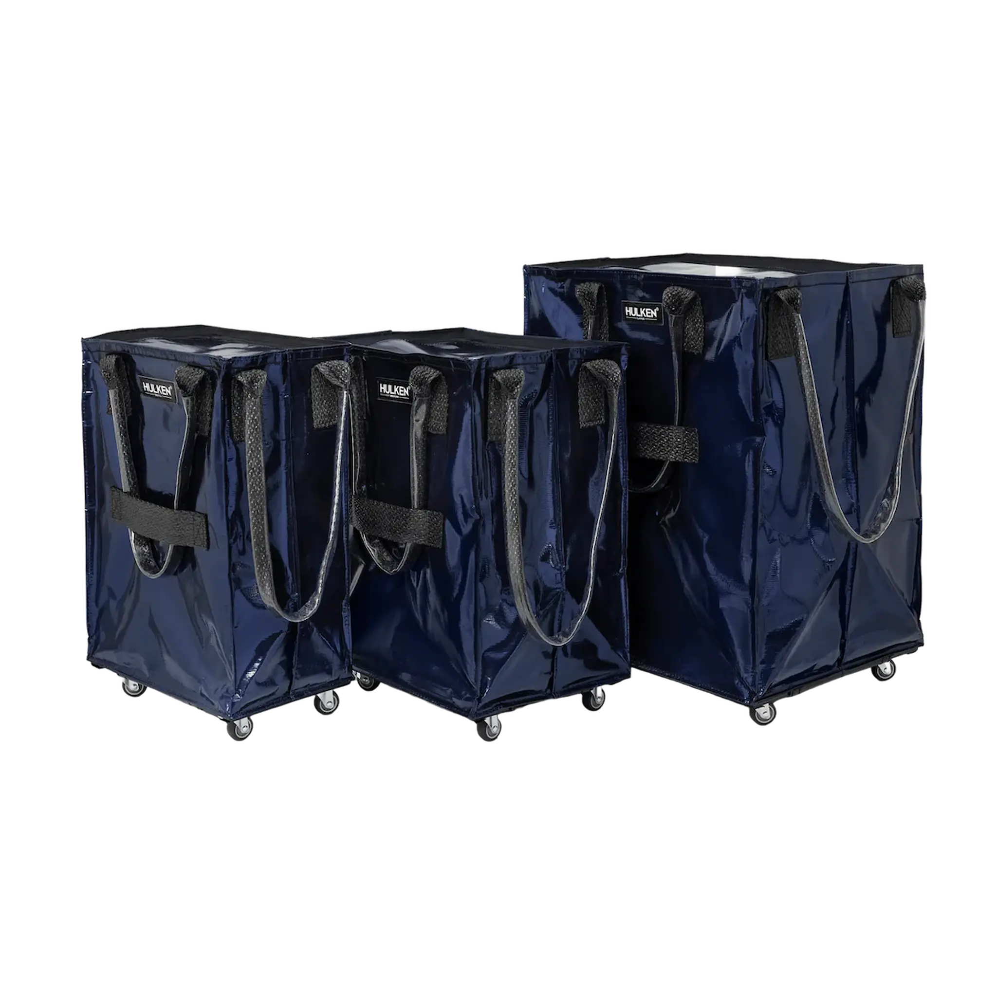 Midnight Blue Tote Bag | Foldable Bag on Wheels – Hulken®
