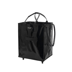 Durable Black Tote Bag | Rolling Bag on Wheels – Hulken® Durable Black Tote Bag | Rolling Bag on Wheels – Hulken®