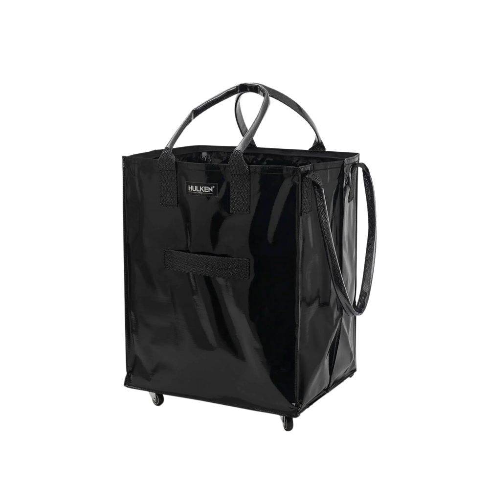 Durable Black Tote Bag | Rolling Bag on Wheels – Hulken® Durable Black Tote Bag | Rolling Bag on Wheels – Hulken®