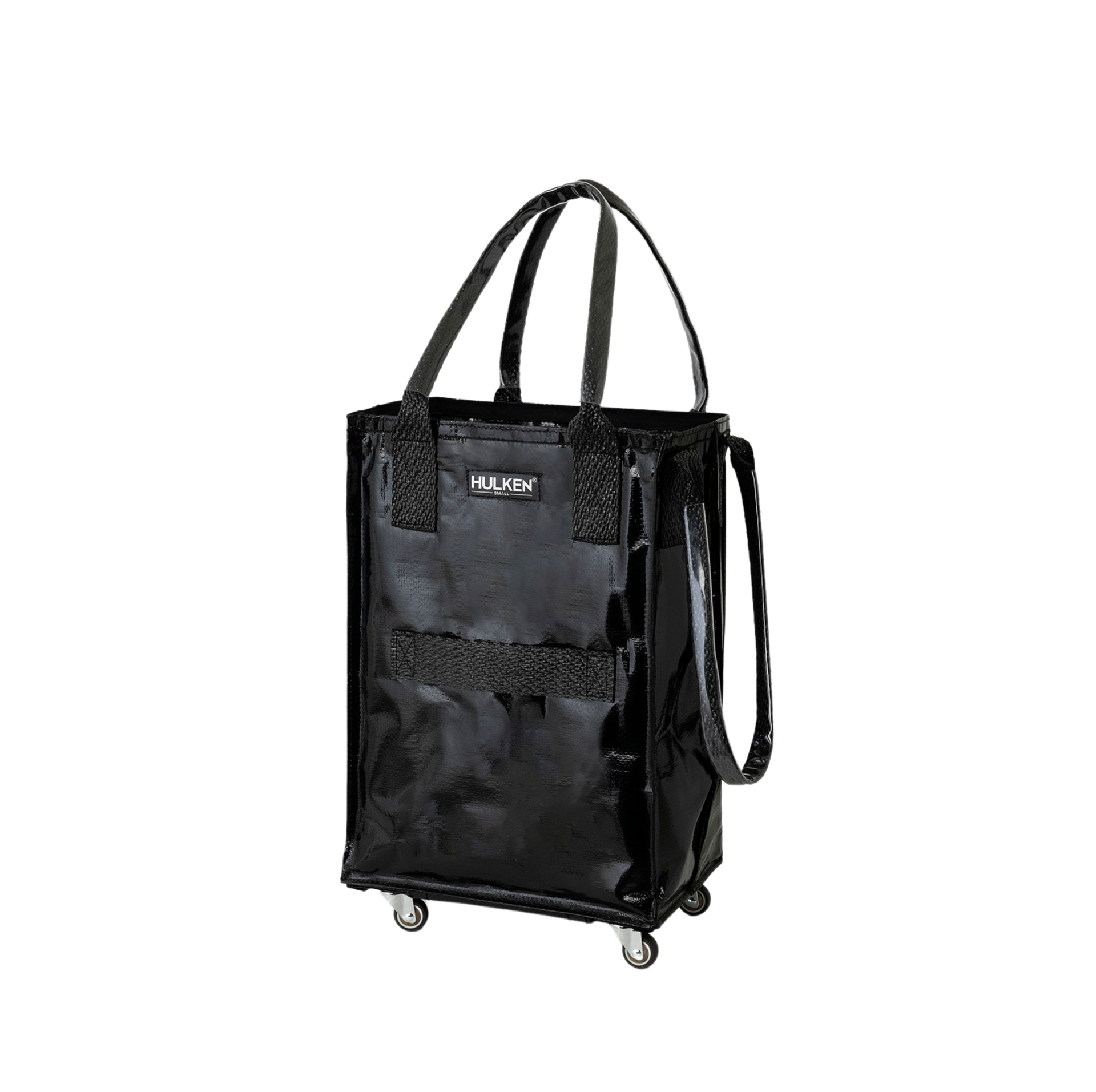 Durable Black Tote Bag | Rolling Bag on Wheels – Hulken® Durable Black Tote Bag | Rolling Bag on Wheels – Hulken®