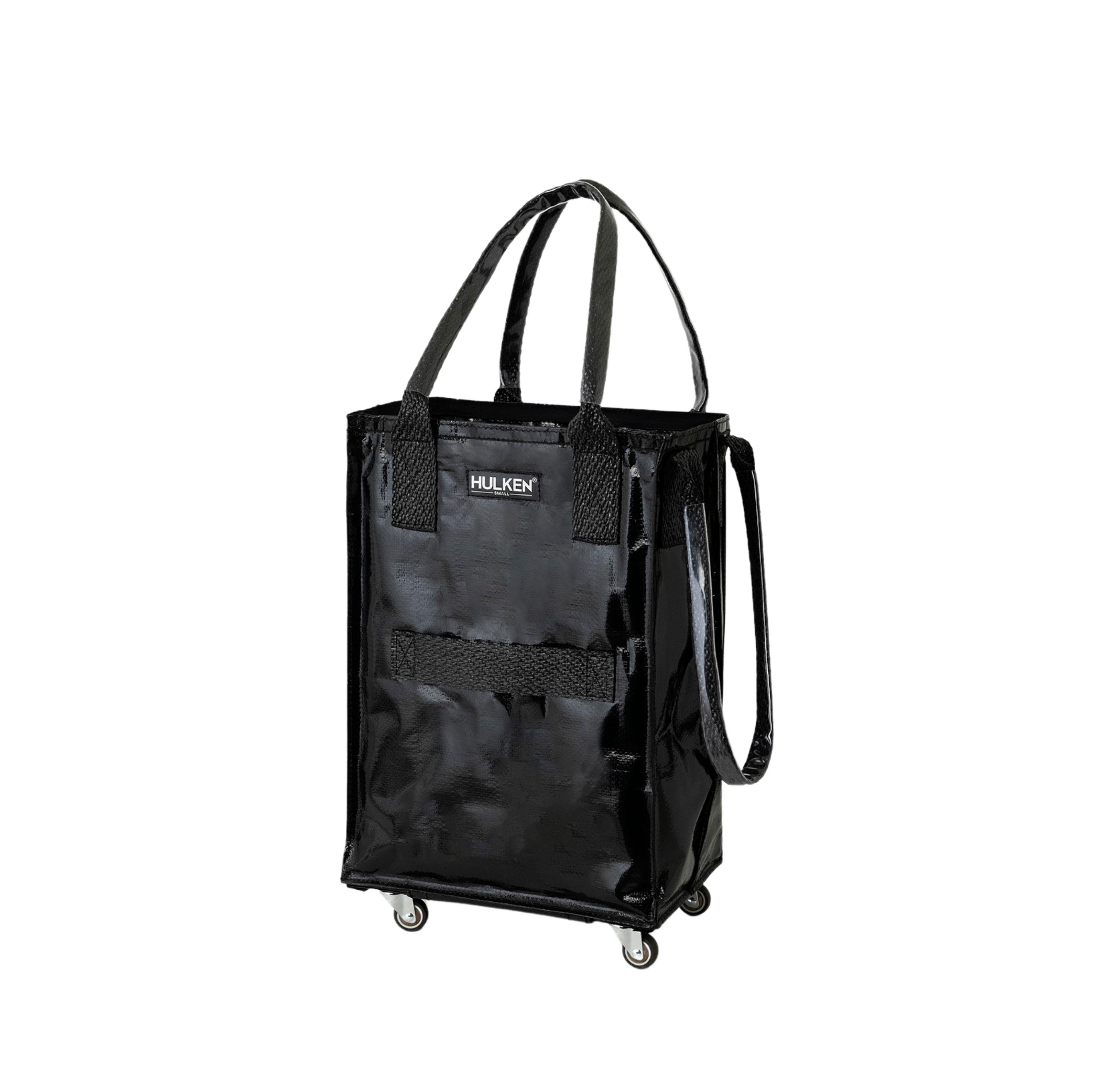 Durable Black Tote Bag | Rolling Bag on Wheels – Hulken® Durable Black Tote Bag | Rolling Bag on Wheels – Hulken®
