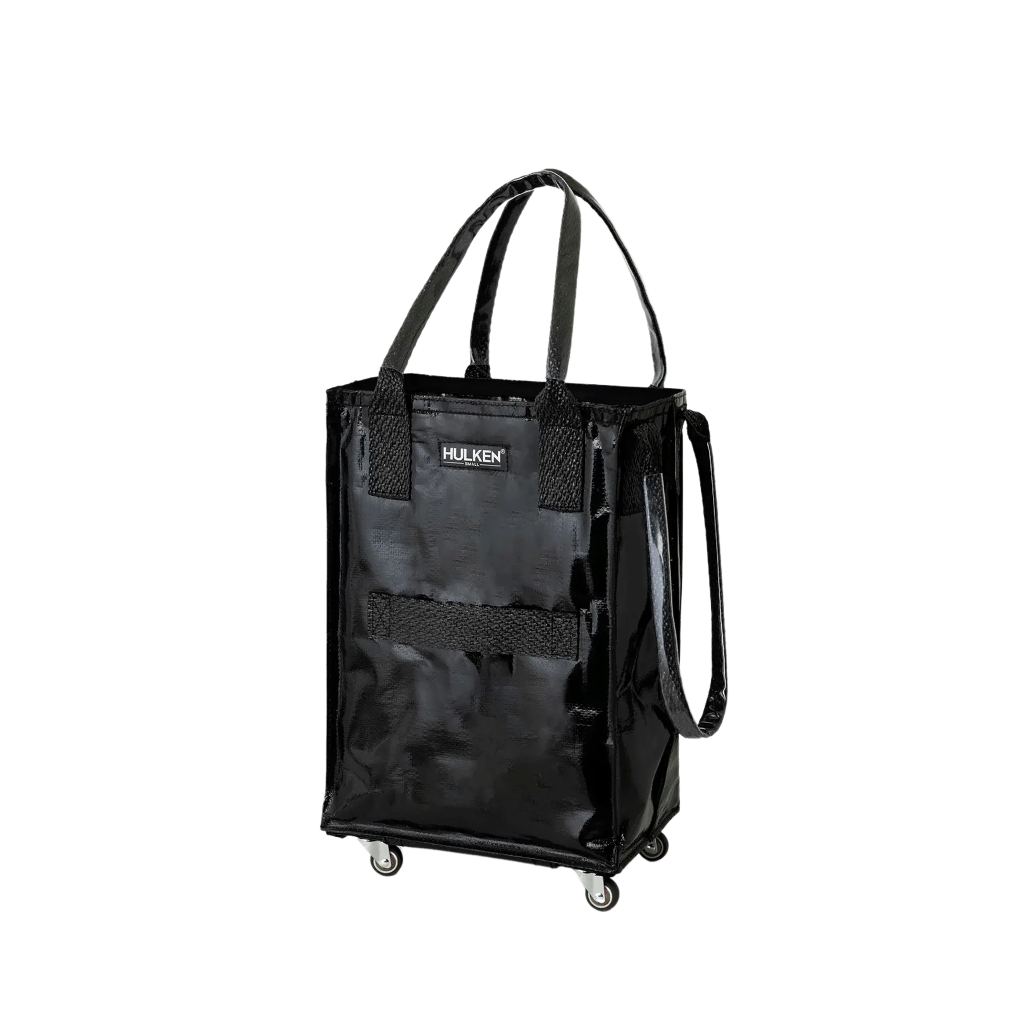 Durable Black Tote Bag | Rolling Bag on Wheels – Hulken® Durable Black Tote Bag | Rolling Bag on Wheels – Hulken®
