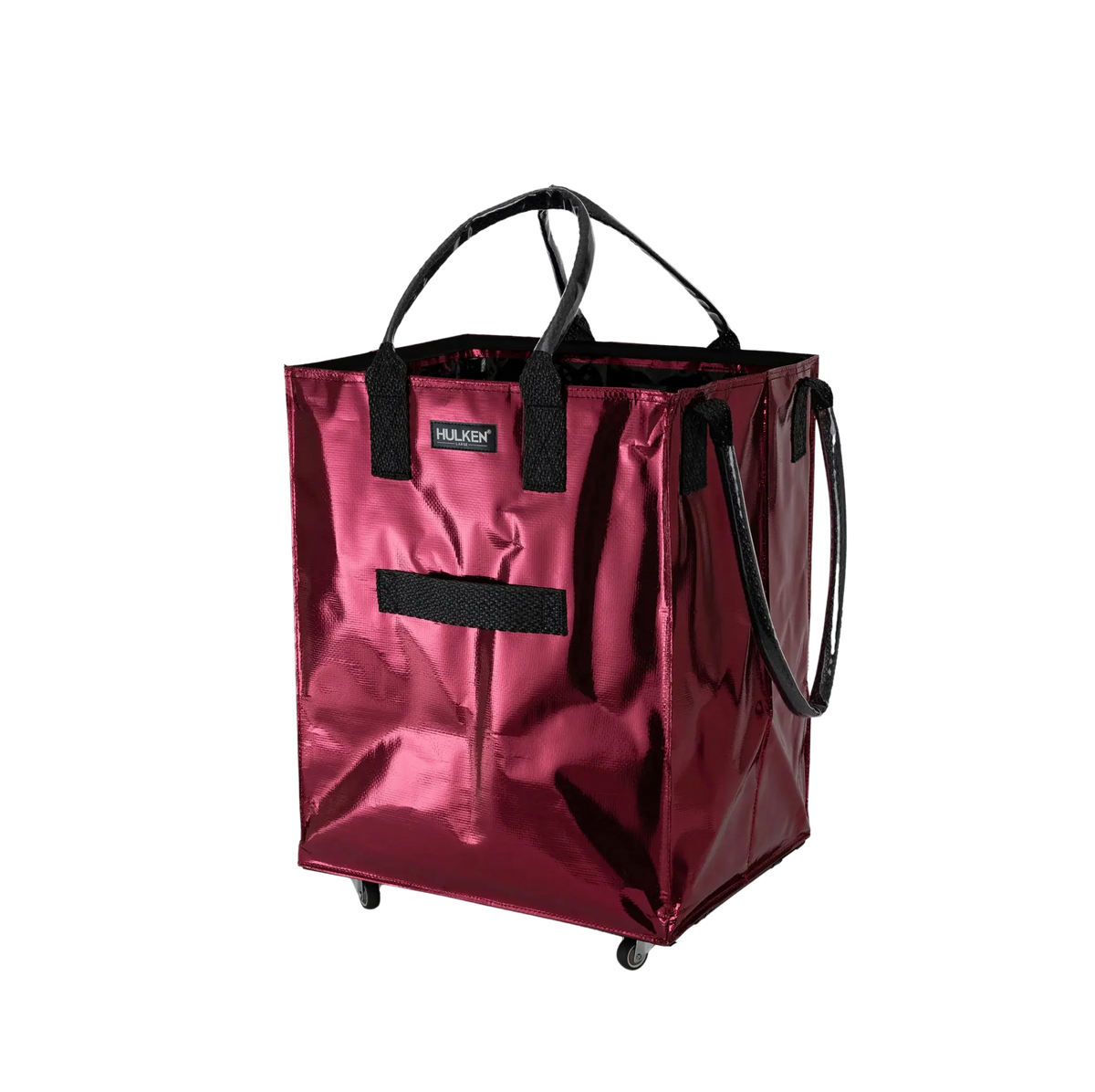 Cosmic Red Tote Bag | Foldable Bag on Wheels – Hulken® Cosmic Red Tote Bag | Foldable Bag on Wheels – Hulken®