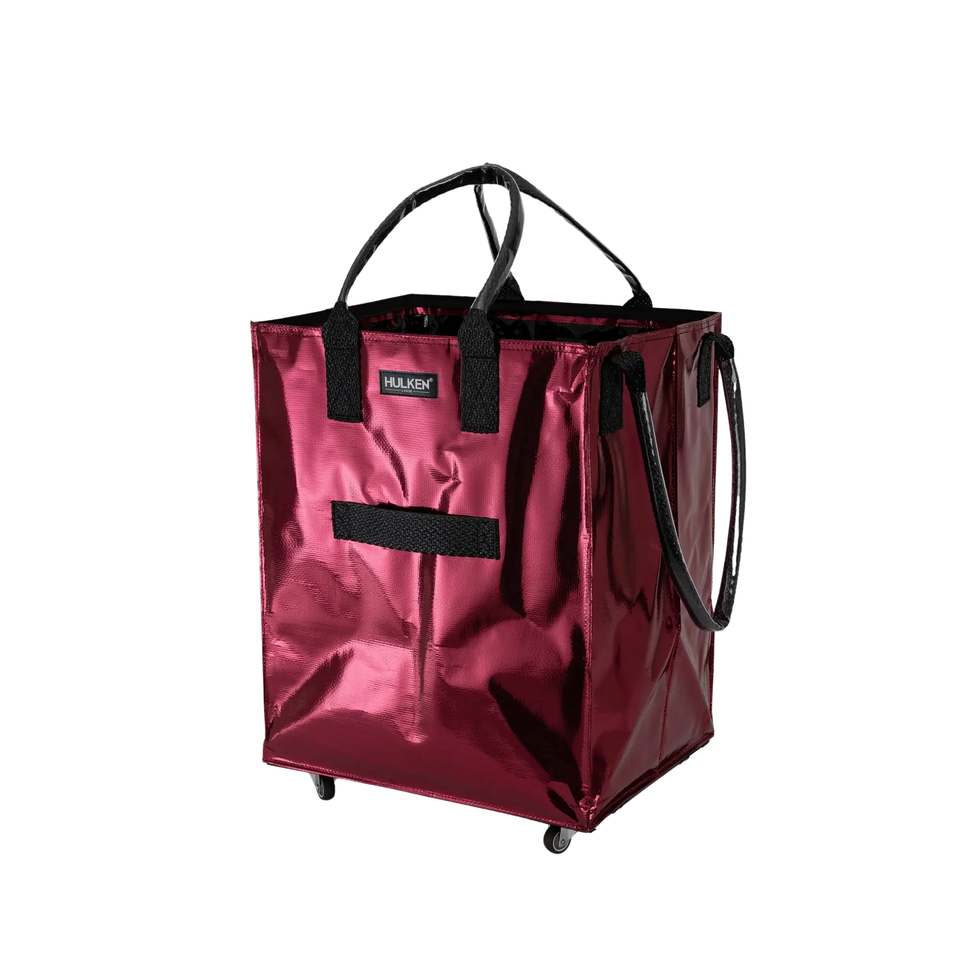Cosmic Red Tote Bag | Foldable Bag on Wheels – Hulken®