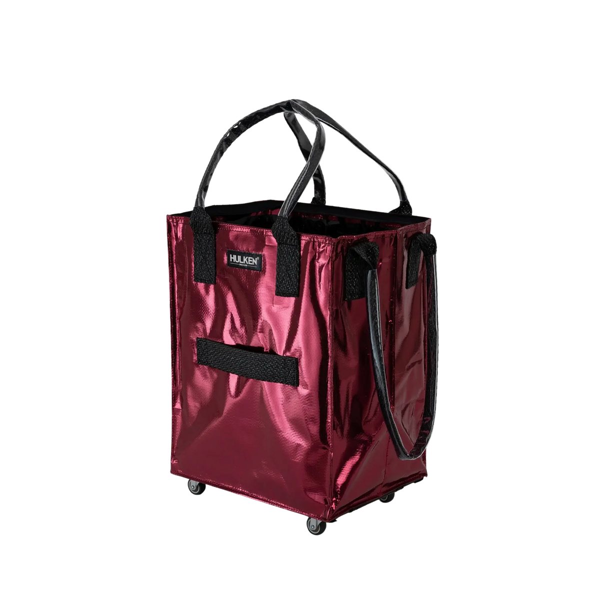Cosmic Red Tote Bag | Foldable Bag on Wheels – Hulken® Cosmic Red Tote Bag | Foldable Bag on Wheels – Hulken®