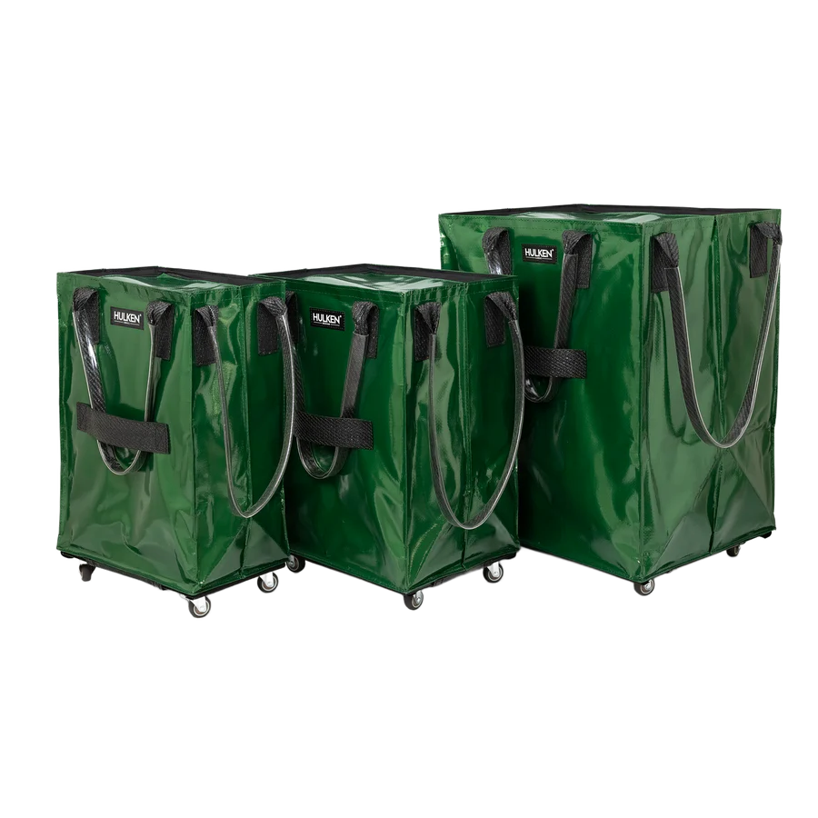 Durable Green Tote Bag | Rolling Bag on Wheels – Hulken® Durable Green Tote Bag | Rolling Bag on Wheels – Hulken®