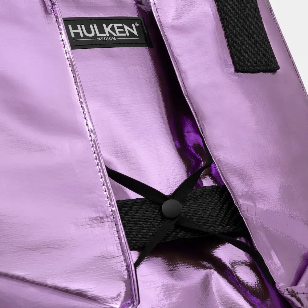 Lilac Tote Bag | Rolling Foldable Bag for Travel - Hulken®