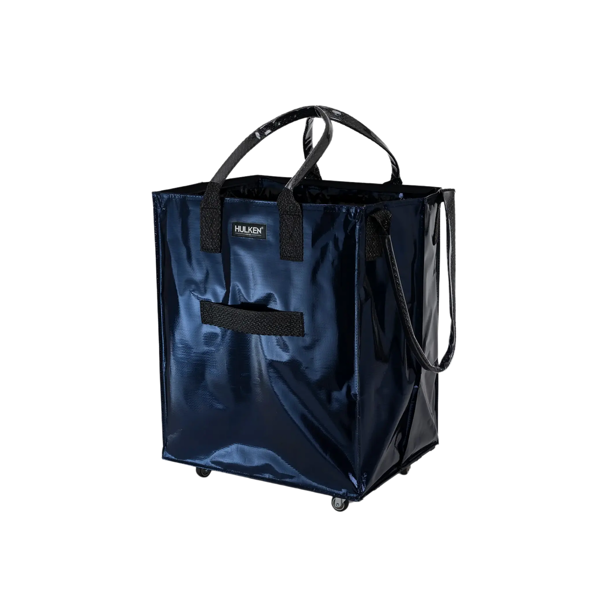 Midnight Blue Tote Bag | Foldable Bag on Wheels – Hulken®