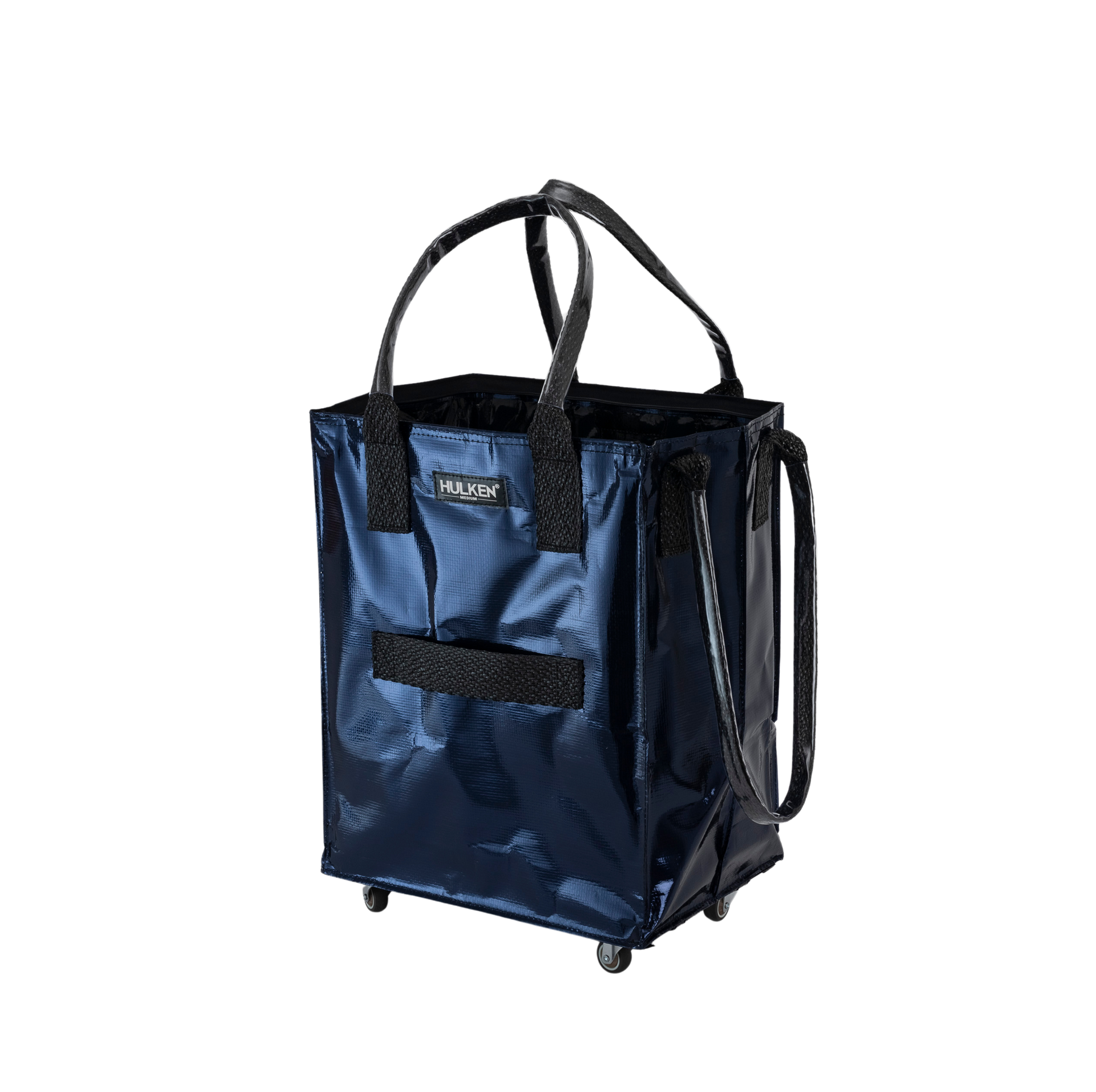 Midnight Blue Tote Bag | Foldable Bag on Wheels – Hulken®
