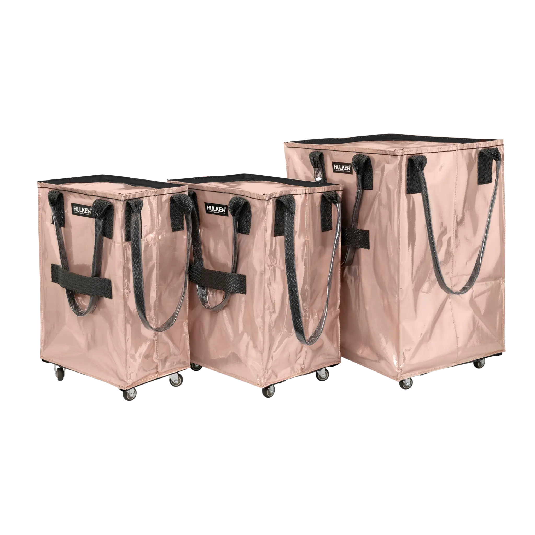 Rose Gold Tote Bag | Stylish Foldable Bag on Wheels – Hulken®