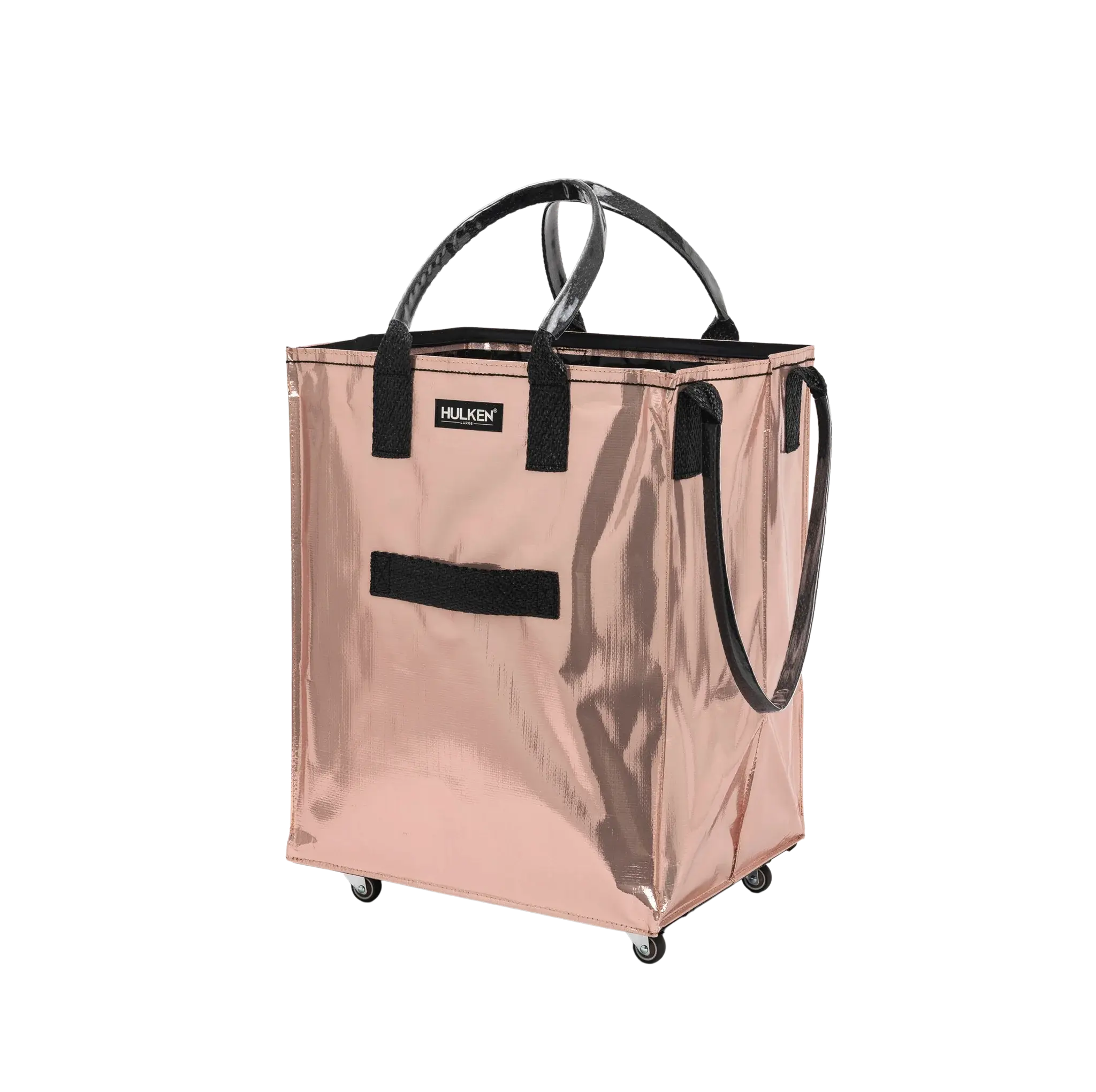 Rose Gold Tote Bag | Stylish Foldable Bag on Wheels – Hulken®