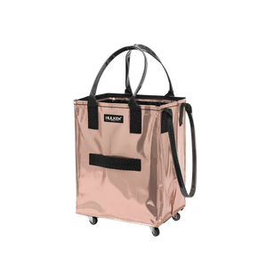 Rose Gold Tote Bag | Stylish Foldable Bag on Wheels – Hulken®