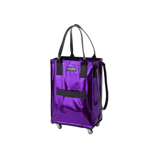 Purple Tote Bag | Foldable Bag on Wheels – Hulken®