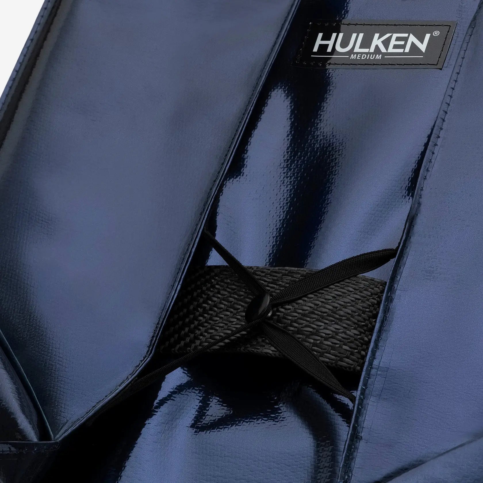 Midnight Blue Tote Bag | Foldable Bag on Wheels – Hulken® Midnight Blue Tote Bag | Foldable Bag on Wheels – Hulken®