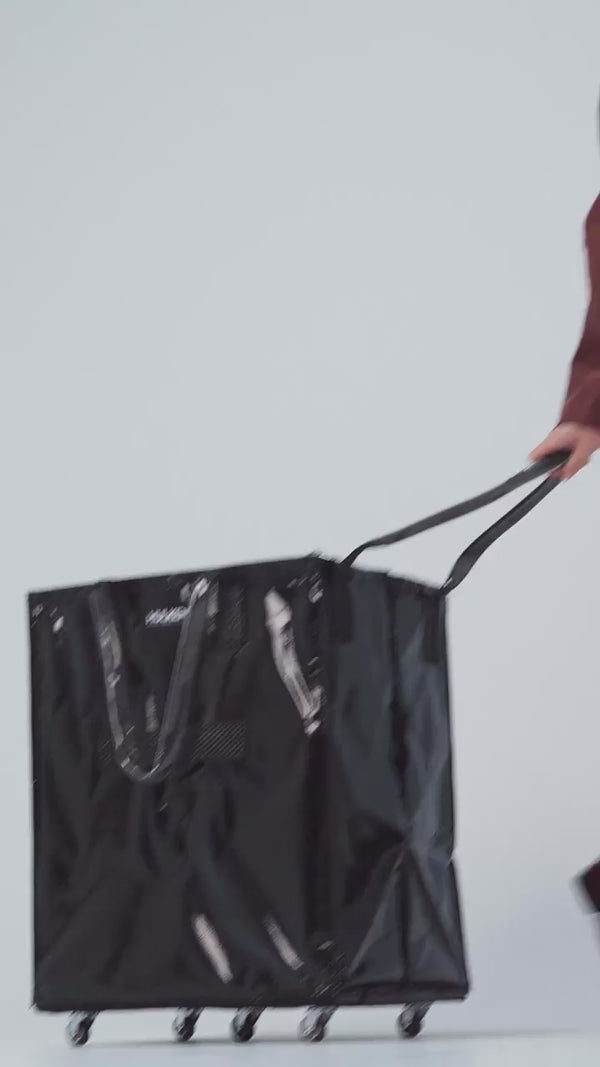 Lilac Tote Bag | Rolling Foldable Bag for Travel - Hulken®