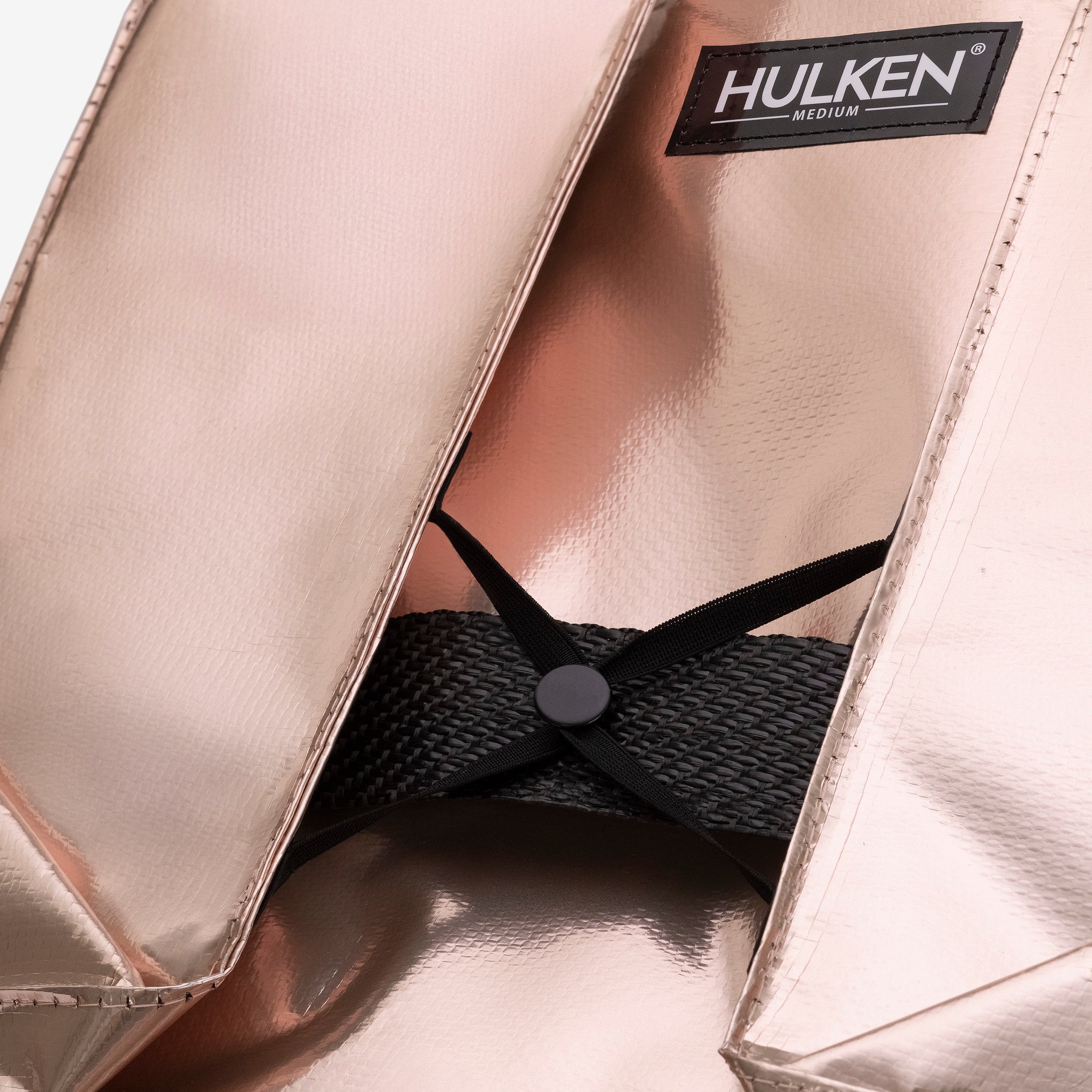 【海外で話題！】HULKEN ハルケン ローリング バッグ M ローズゴールド Rose Gold Tote Bag | Stylish Foldable Bag on Wheels – Hulken®