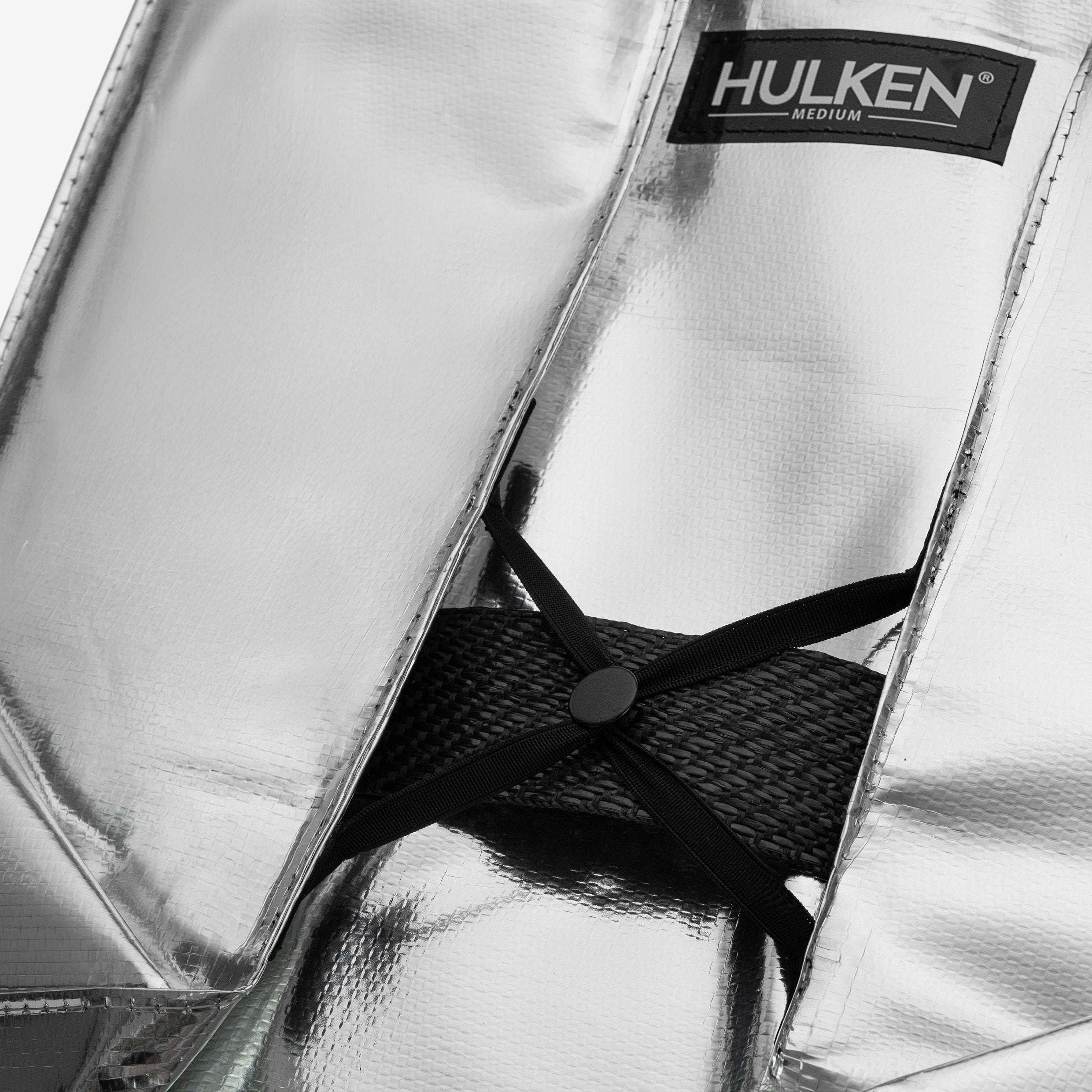 Silver Tote Bag | Foldable Bag on Wheels – Hulken®